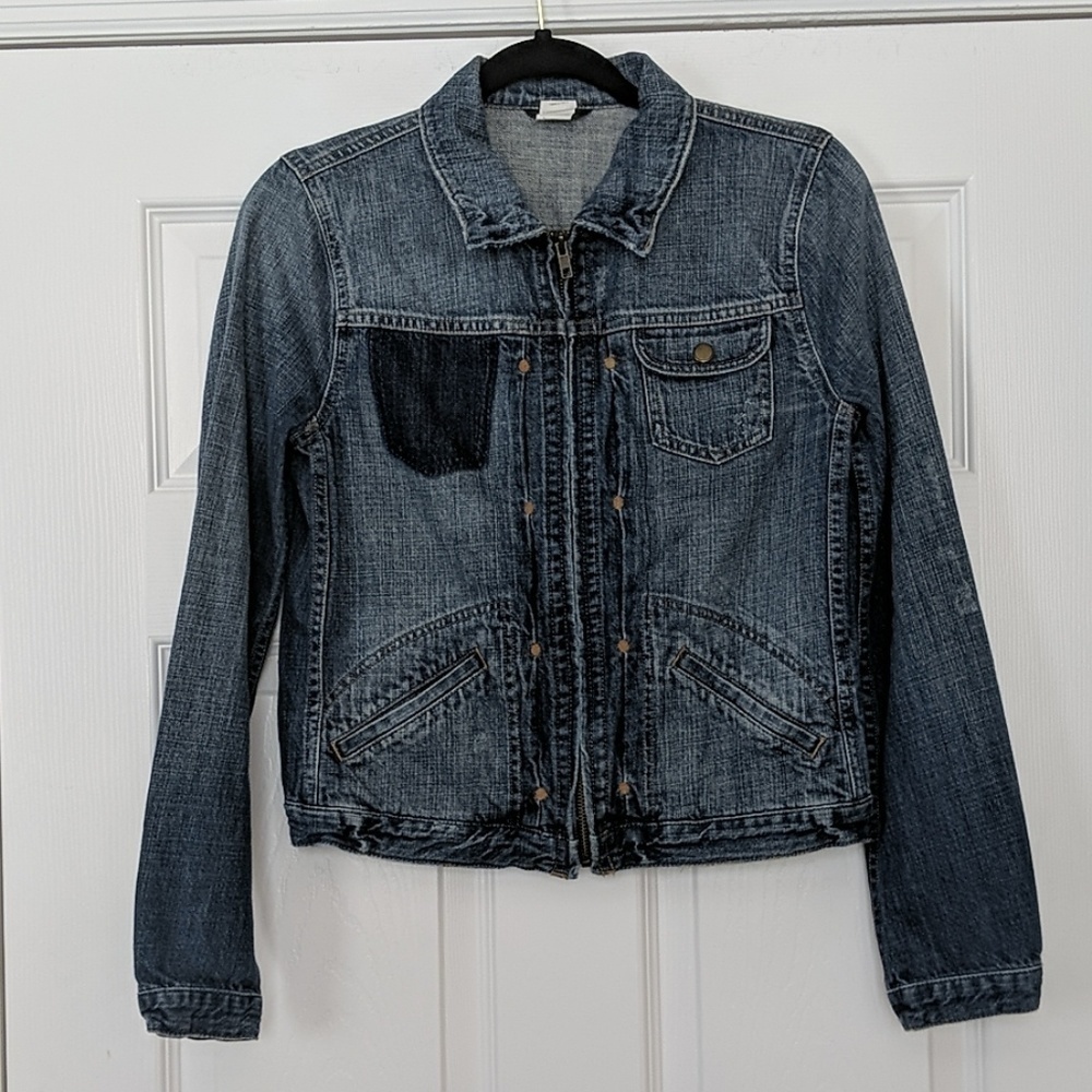 J.Crew Distressed Jean Denim Jacket